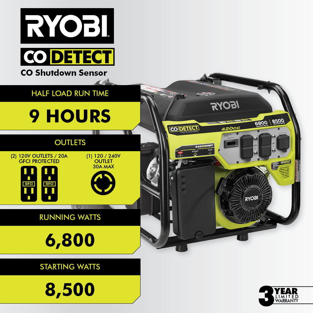 6800 WATT PORTABLE GENERATOR Image 2